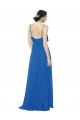 Spaghetti Strap Chiffon Bridesmaids Dress with Asymmetrical Ruffle and Front Slit Canada