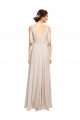 Long V-Neck Chiffon Bridesmaids Dress with Double Straps Canada