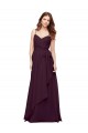 Wrapped Sweetheart Neckline Long Chiffon Bridesmaid Dress  Canada