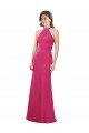 Slim A-Line Long Chiffon Bridesmaid Dress with Strappy Back Canada