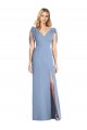 Bow-Shoulder Sleeveless Deep V-Back Mermaid Bridesmaid Dress Canada