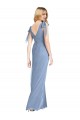 Bow-Shoulder Sleeveless Deep V-Back Mermaid Bridesmaid Dress Canada
