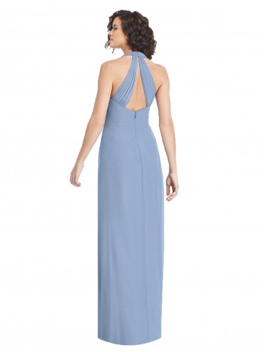 V-Neck Halter Back Straps Chiffon Formal Bridesmaid Dress Canada