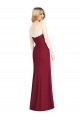 Strapless Chiffon Trumpet Bridesmaid Dress with Front Slit Canada