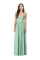 Draped Sweetheart Strapless Long Chiffon Bridesmaid Dress