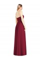 Strapless Notch Chiffon Maxi Bridesmaid Dress Canada