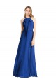 Plunging V-Back Long Full Length Chiffon Bridesmaid Dress Canada