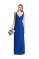 Sleeveless V-Back Long Trumpet Chiffon Bridesmaid Dress Canada