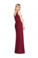 Blouson Bodice Chiffon Bridesmaid Dress with Front Slit Canada