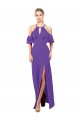 Slim A-Line Chiffon Bridesmaid Dress with Off The Shoulder Ruffle Sleeves Canada