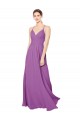 Braided Straps Cross Back Sweetheart Chiffon Bridesmaid Dress Canada