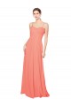 Empire Waist Spaghetti Straps Sweetheart Chiffon Bridesmaid Dress Canada