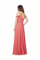 Draped Off the Shoulder Straps Chiffon Bridesmaid Dress Canada