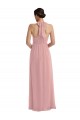 Empire Waist Long Halter Maxi Bridesmaid Dress Canada
