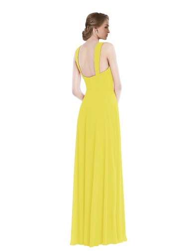 Wide Strap Sweetheart Maxi Bridesmaid Dress Canada