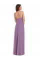 Wrap Bodice Maxi Bridesmaid Dress with Front Slit Canada