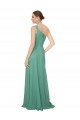 One Shoulder Asymmetric Chiffon Bridesmaid Dress with Pockets Canada