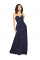 Ruffled Skirt Low Back Long Chiffon Bridesmaid Dress Canada