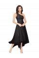 Midi Length One Shoulder Chiffon Cocktail Bridesmaid Dress Canada
