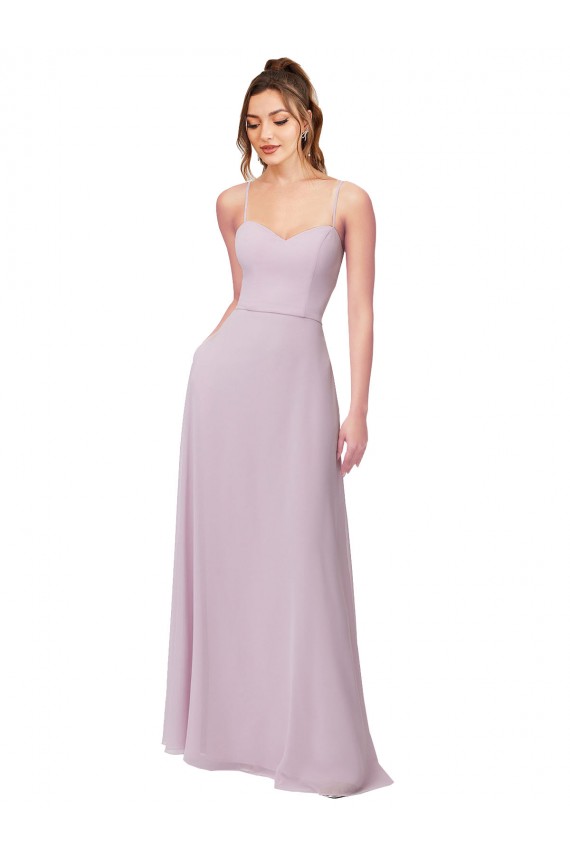 Sweetheart Tie-Back Chiffon Bridesmaid Dress Canada