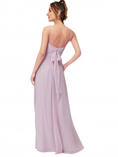 Sweetheart Tie-Back Chiffon Bridesmaid Dress Canada