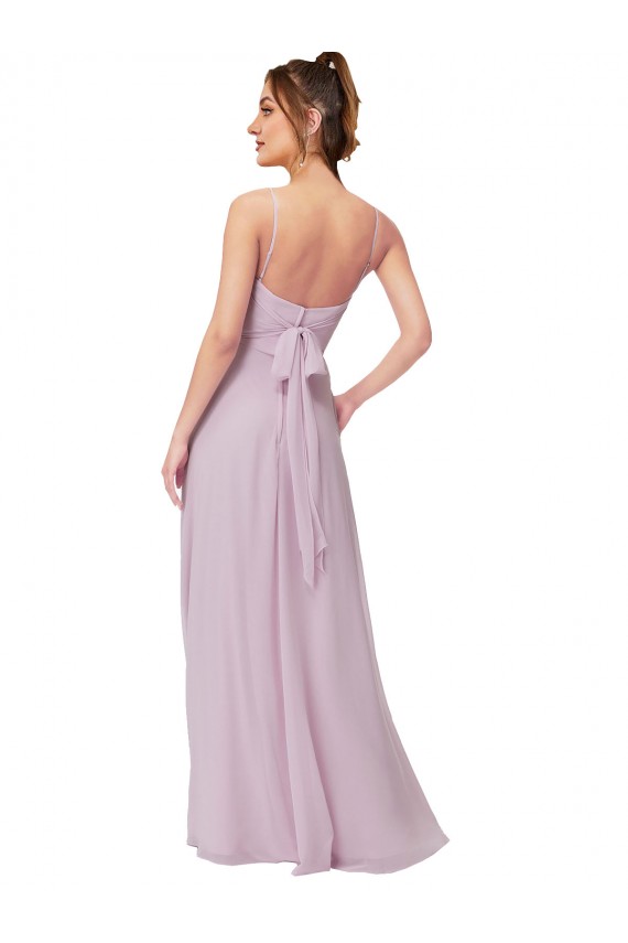 Sweetheart Tie-Back Chiffon Bridesmaid Dress Canada
