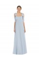 Tie Shoulder Empire Waist Maxi Bridesmaid Dress Canada