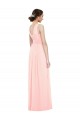 V-Neck Full Length Chiffon Bridesmaid Dress Canada