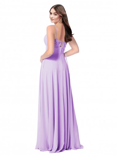 Chiffon A-Line Chiffon Bridesmaids Dress with Ruched Bodice Canada