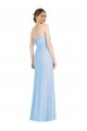 Strapless Trumpet Chiffon Formal Bridesmaid Dress with Thigh high Slit Canada