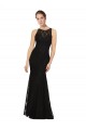 Fitted Lace Bridesmaids Dress with Jewel Neckline and Open Back Canada