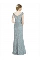 Off the Shoulder Mermaid Lace Bridesmaid Dress / Prom Dress with Cap Sleeves