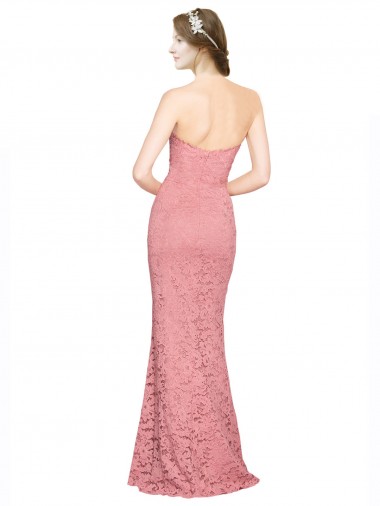 Fitted Sweetheart Mermaid Lace Bridesmaid Dress / Prom Dress Canada