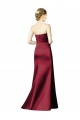Strapless Satin Bridesmaid Dress with Asymmetrical Draped Bodice Canada