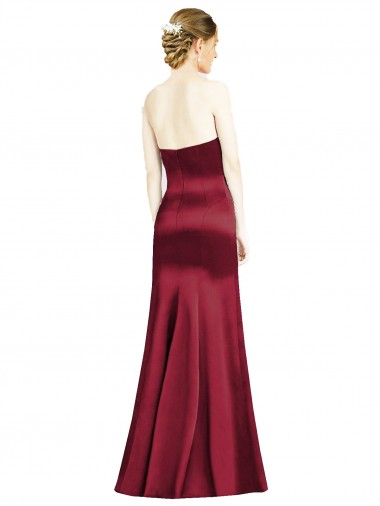 Sweetheart Neckline Bridemaid Dress with Hips Seamed Detail Canada