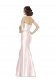 Long Sweetheart Satin Bridesmaid Dress with Slim Beaded Sash