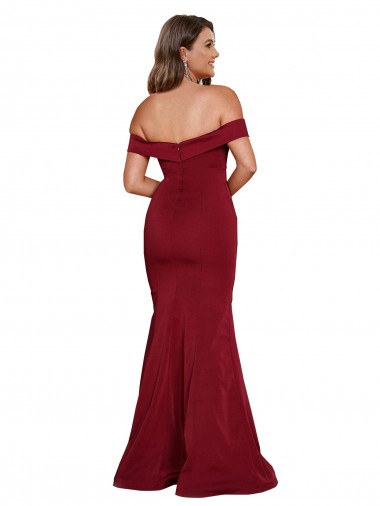 Off Shoulder Sleeves Sweetheart Neckline Long Formal Spandex Bridesmaid Dress / Prom Dress Canada