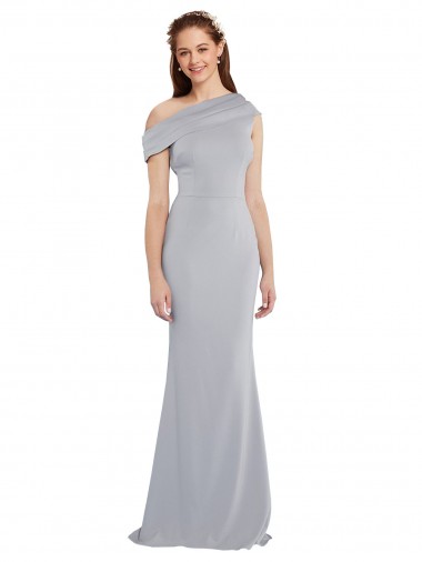 Shop Off the Shoulder Asymmetrical Mermaid Formal Crepe Bridesmaid Dress / Prom Dress Canada