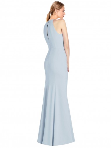 Full Length Sleeveless Halter Bridesmaid Dress / Prom Dress with Keyhole Back Canada