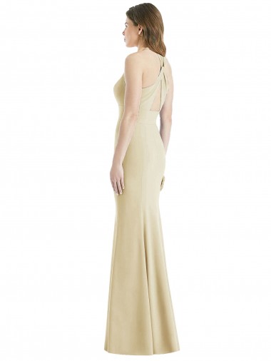 Criss Cross Twist Cutout Back Trumpet Bridesmaid Dress / Prom Dress Canada