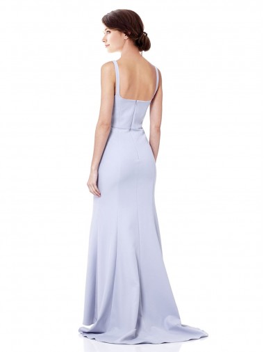 Sweetheart High Neck Sleeveless Formal Crepe Bridesmaid Dress / Prom Dress Canada
