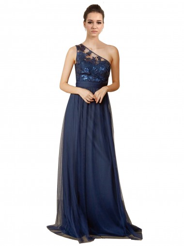 Shop Sequined Floral Lace Sweetheart Tulle Bridesmaid Dress Canada