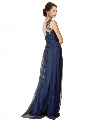 Sequined Floral Lace Sweetheart Tulle Bridesmaid Dress Canada