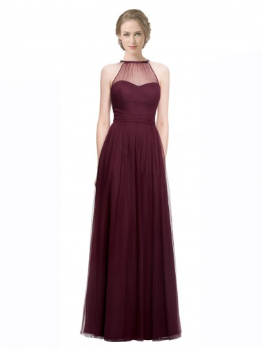 Shop Full Length Soft Tulle Spaghetti Strap Bridesmaid Dress Canada