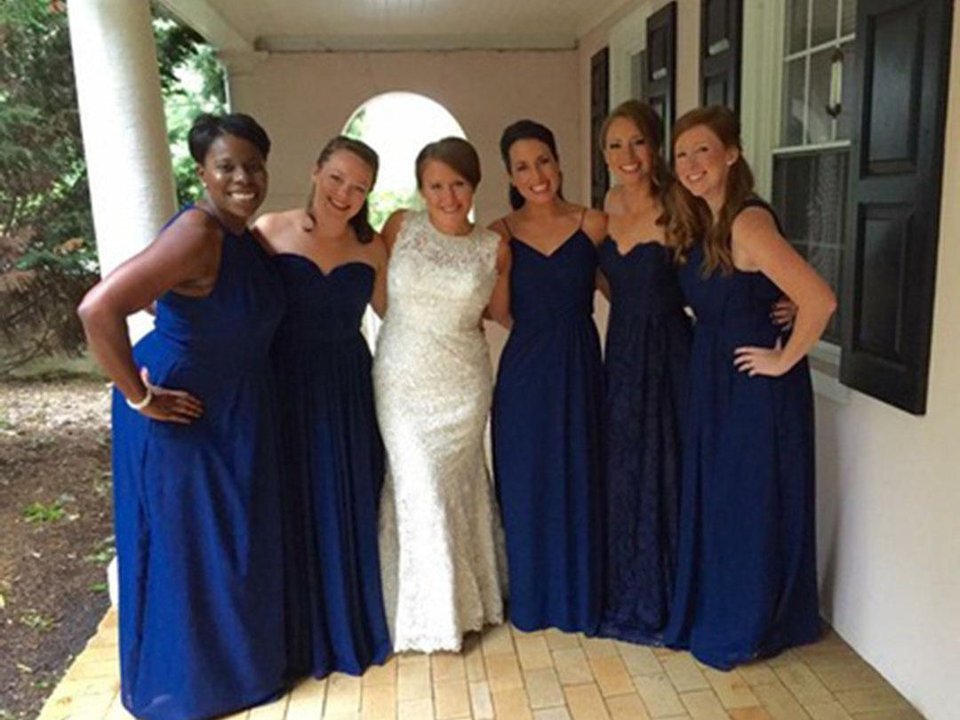 Draped One Shoulder Long Floor Length Chiffon Bridesmaid Dress