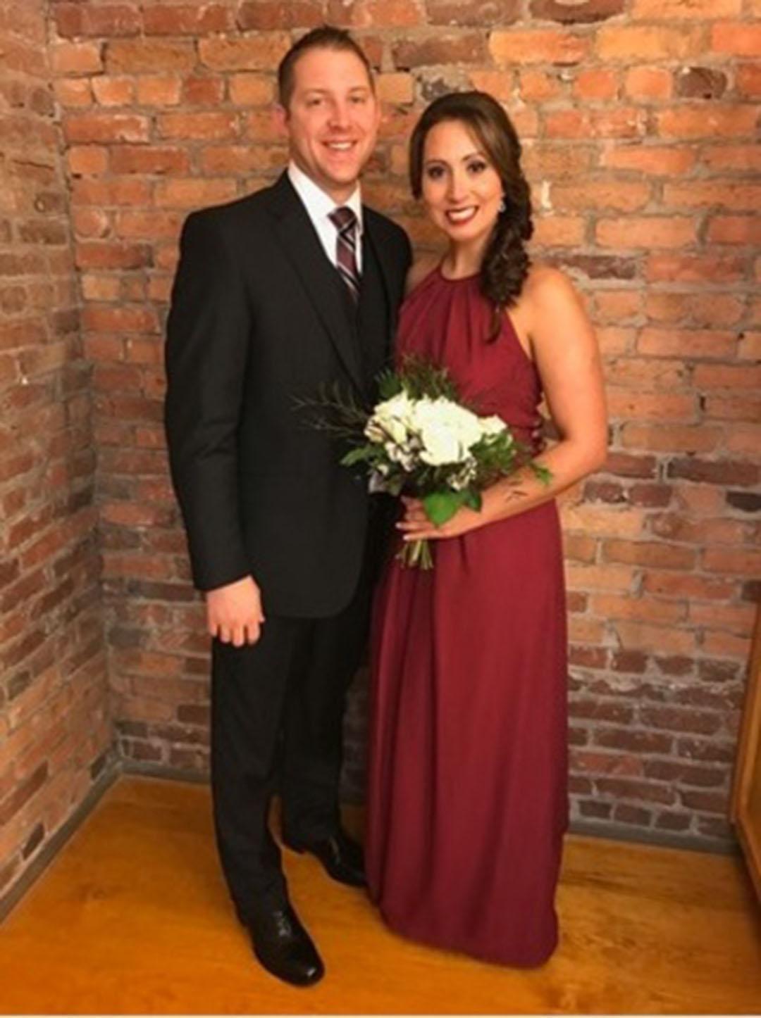 Fitted Long High Halter Neck Chiffon Bridesmaid Dress with Keyhole Back